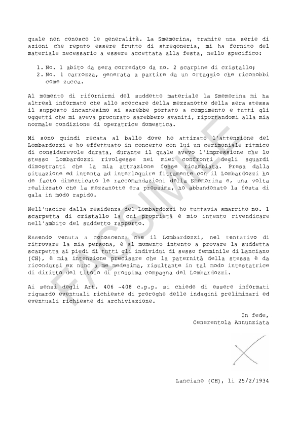 Fiabe Moderne: Cenerentola By Il Comando Dei Carabinieri Di Lanciano (CH)