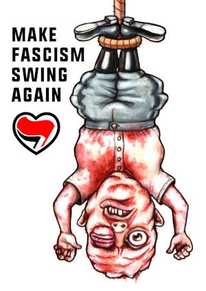 Make Fascism Swing Again Illustrazione di Grafica Nera Make Fascism Swing Again Illustrazione di Grafica Nera