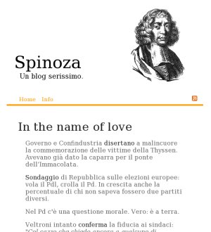 Spinoza - Un Blog Serissimo